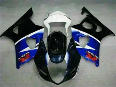 Black Blue 03-04 Suzuki GSXR 1000 Full Motorcycle Fairing Kits