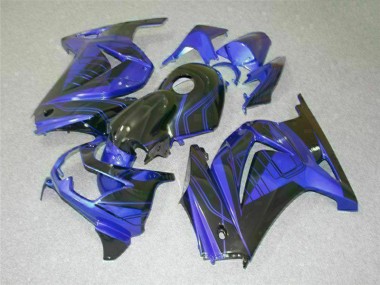 Black Blue 08-12 Kawasaki EX250 Motorcycle Fairing