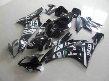 Black Fiat 06-07 Yamaha YZF R6 Motorcycle Fairings