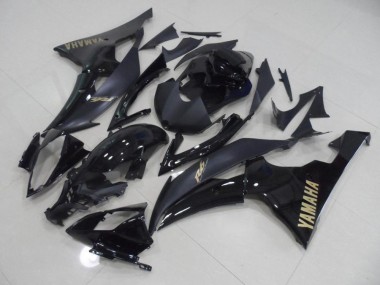 Black with Gold Sticker 08-16 Yamaha YZF R6 Motorcycle Fairings