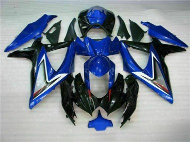 Blue Black 08-10 Suzuki GSXR 600/750 Motorcycle Bodywork