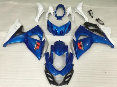 Blue White 09-16 Suzuki GSXR 1000 Motorcycle Fairing Kits & Plastic