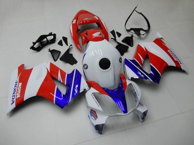 Blue White Red 02-13 Honda VFR800 Motorcycle Fairings