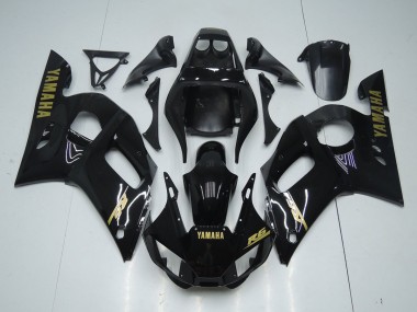 Glossy Black Gold Sticker 98-02 Yamaha YZF R6 Motorcycle Fairings