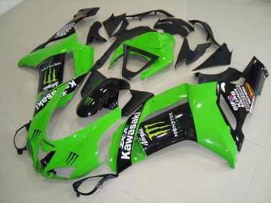 Monster Green 07-08 Kawasaki ZX6R Motorcycle Fairings