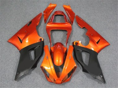 Orange Black 00-01 Yamaha YZF R1 Motorcycle Fairings