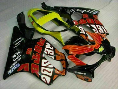 Orange Black 01-03 Honda CBR600 F4i Motorcycle Fairing