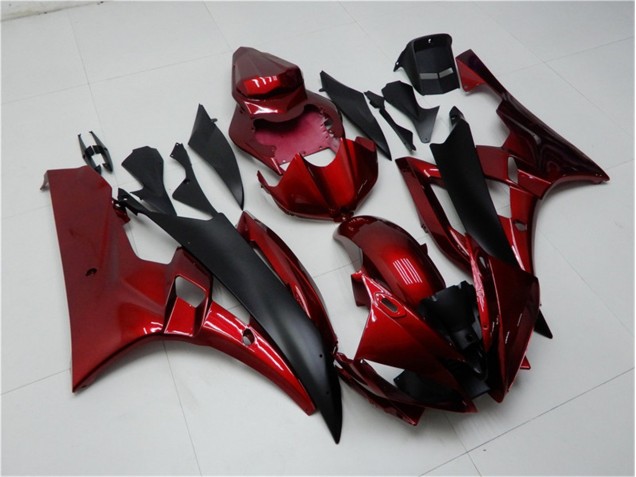 Red Black 06-07 Yamaha YZF R6 Motorcycle Fairing