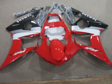 Red White Decal 03-05 Yamaha YZF R6 Motorcycle Fairings