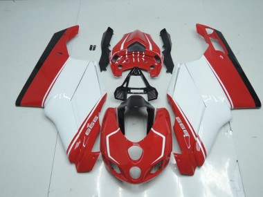 Red White Red 05-06 Ducati 749 999 Motorcycle Fairings