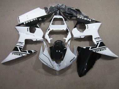 White Black 03-05 Yamaha YZF R6 Motorcycle Fairings