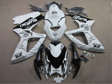 White Black Corona Extra 06-07 Suzuki GSXR 600 Motorcycle Fairings