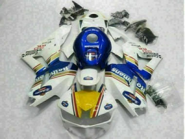 White Blue 13-21 Honda CBR600RR Motorcycle Fairings