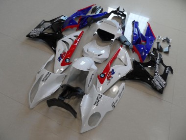 White Blue Red Becker Carbon 09-14 BMW S1000RR Motorcycle Fairings