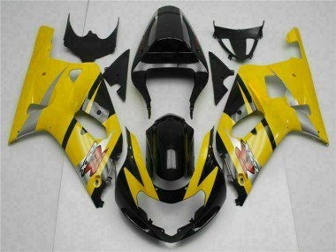 Yellow 01-03 Suzuki GSXR 600/750 Motorcycle Fairings